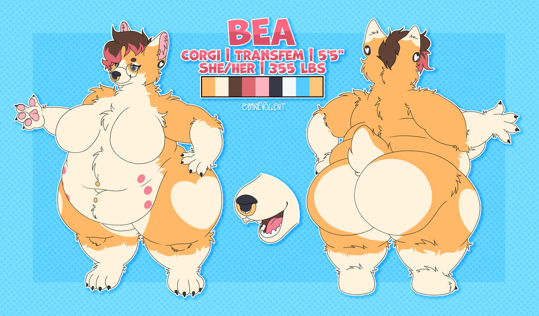 Reference Sheet Example Character Belongs to me.
